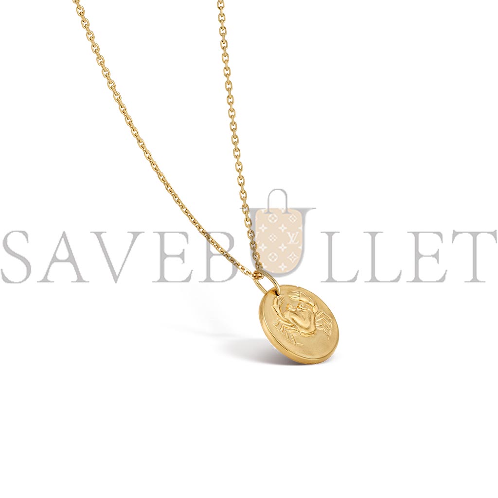 V*N CL*F arpels zodiaque medal cancri (cancer) - yellow gold  vcarp7sx00